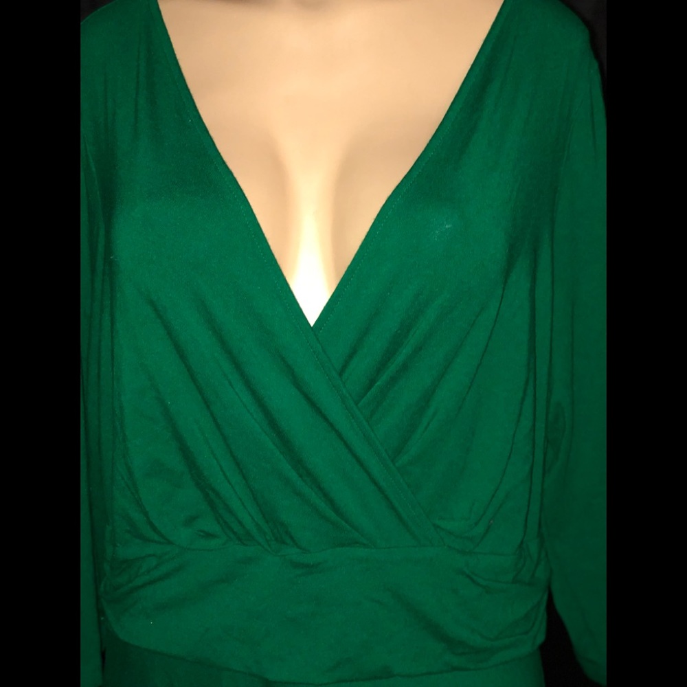 Deep V-Neckline Dress